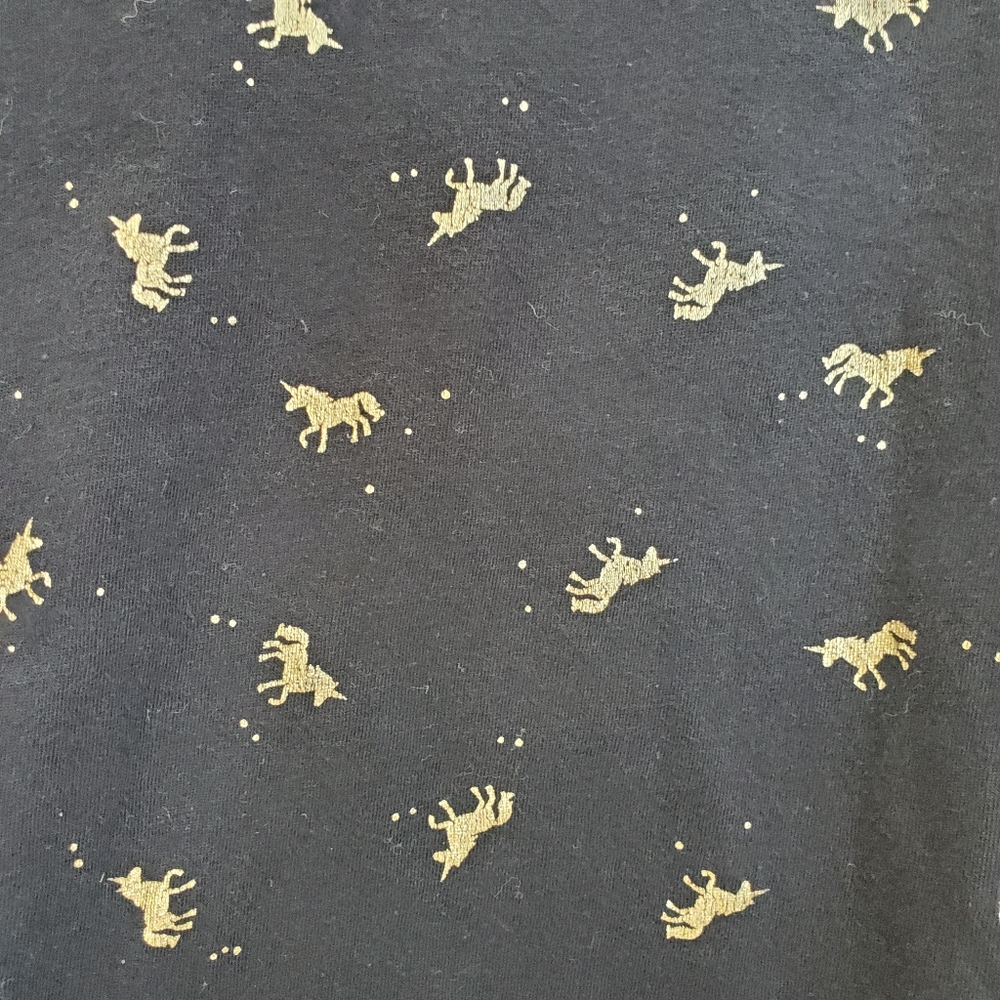 Gold Unicorn Print Tee - Picture 2 of 6